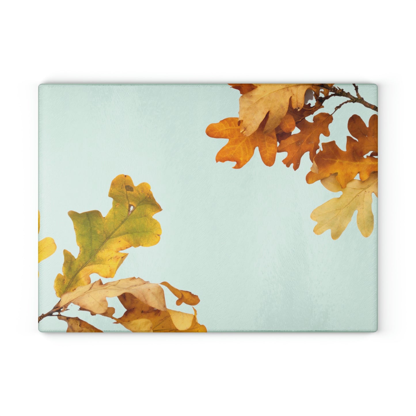 Oak Leaves - Glass Cutting Board / Staklena Daska za Sečenje /