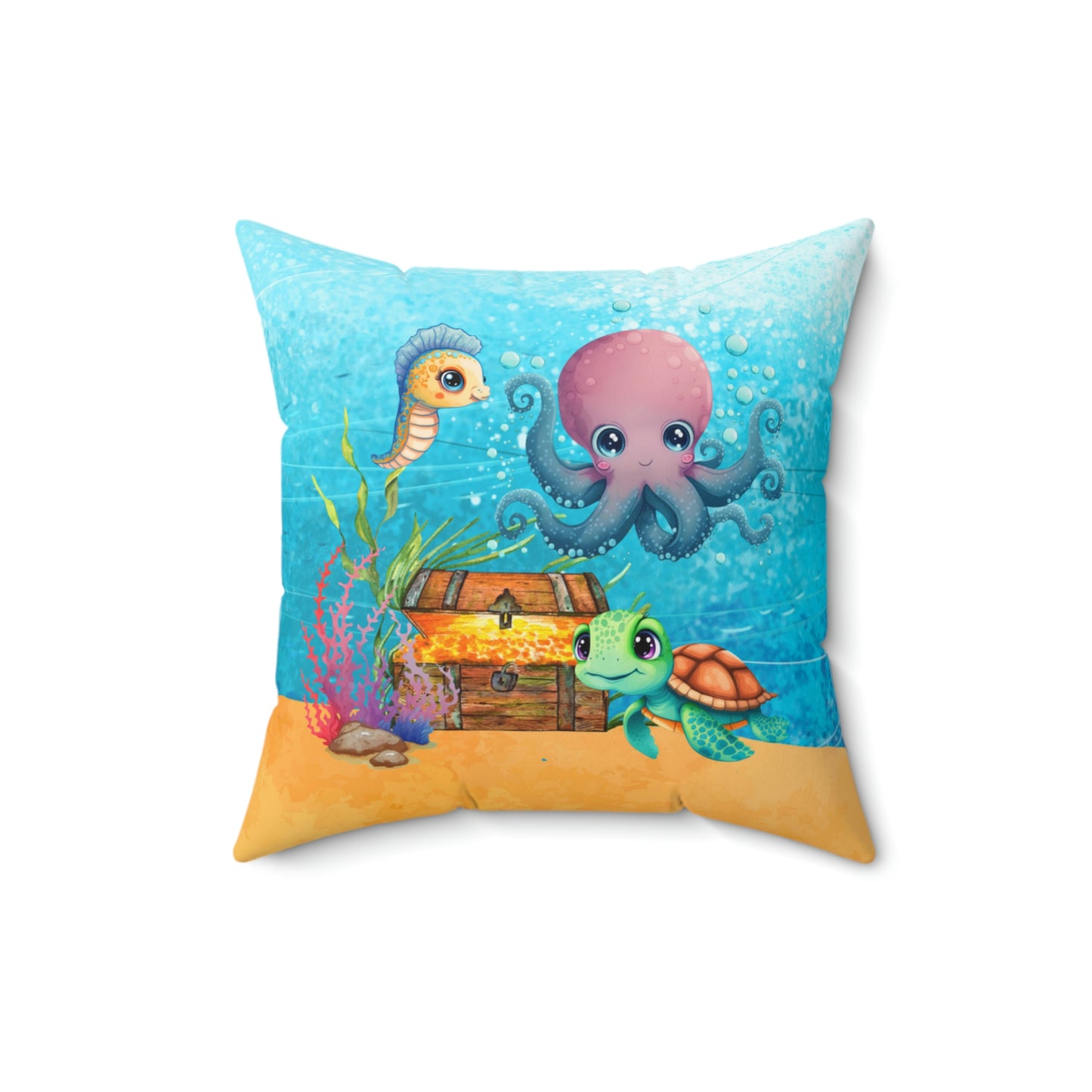 Little Mermaid Personalized Double Sided Suede Feel Pillow