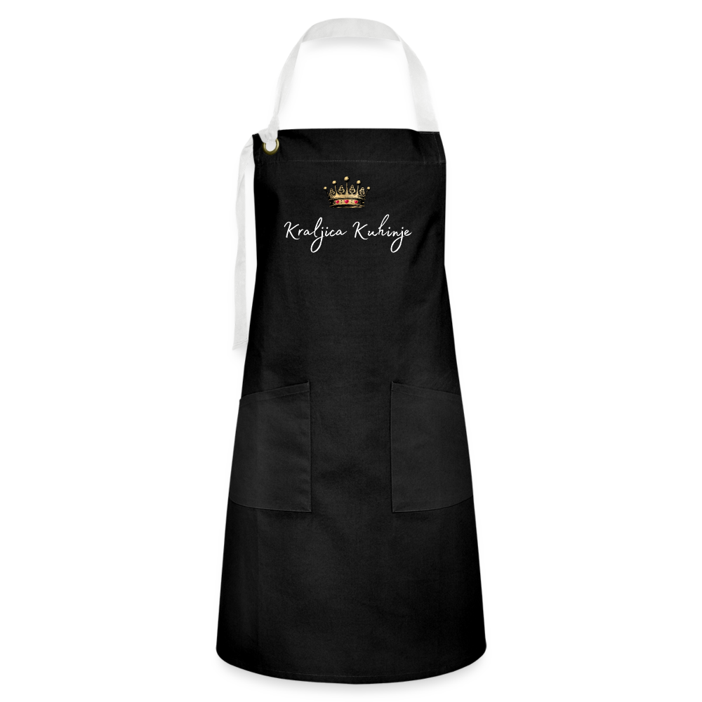 Queen of the Kitchen Latinica Artisan Apron - black/white