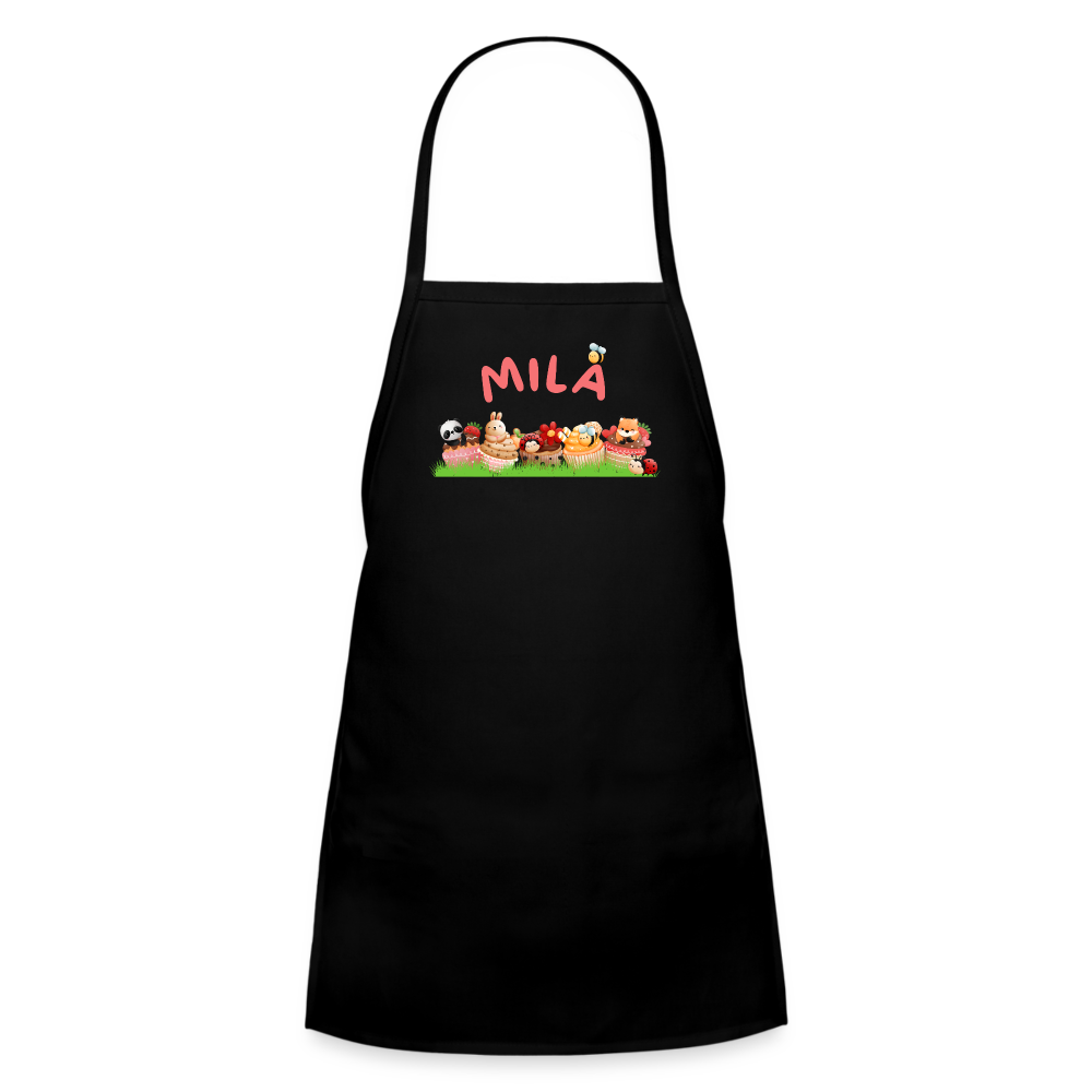 Personalized Kids' Apron - black