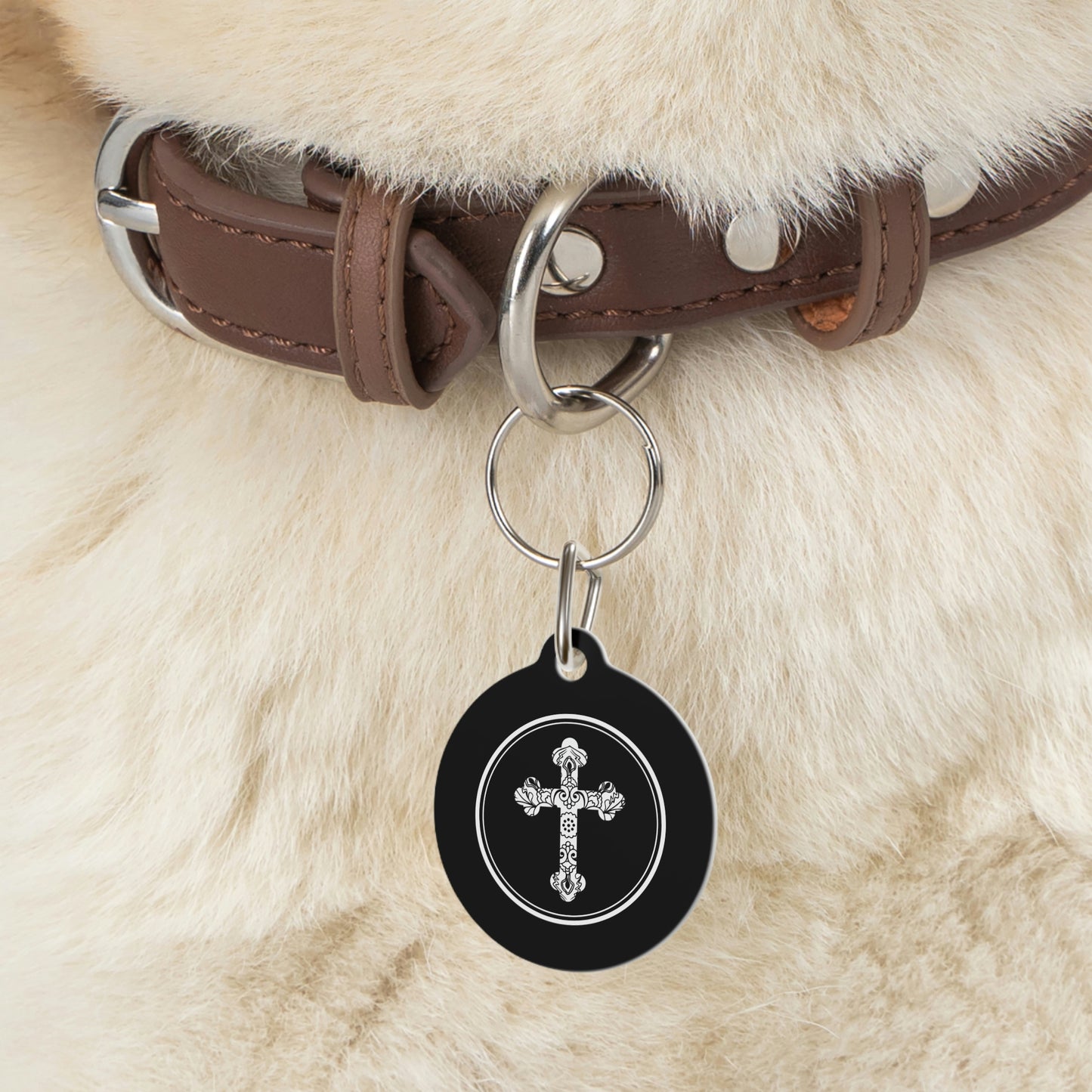 Serbian Orthodox Cross Pet Tag