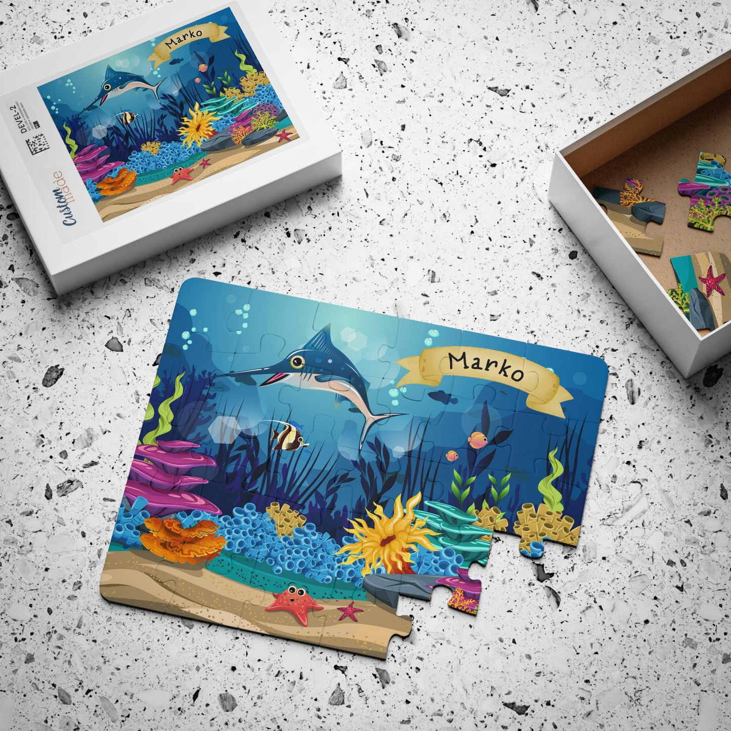 Under the Sea Personalized Puzzle for Toddlers, 30-Piece