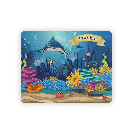 Under the Sea Personalized Puzzle for Toddlers, 30-Piece
