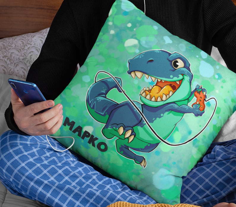 Gamer Double Sided Personalized Suede Feel Pillow